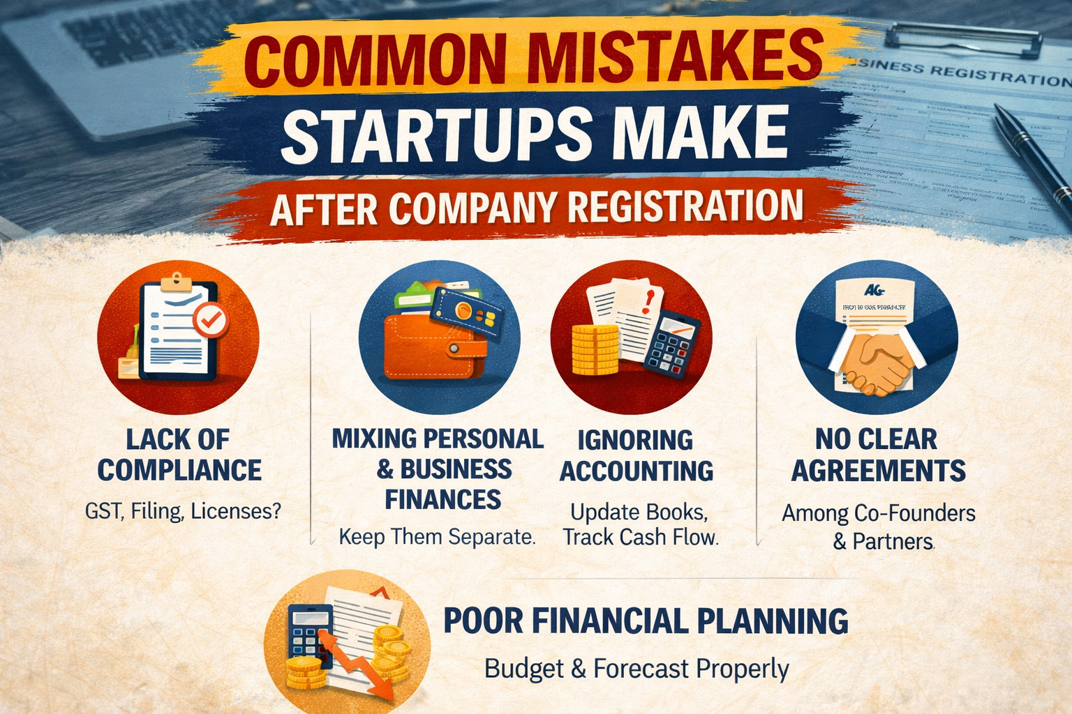 Common Mistakes Startups Make After Company Registration